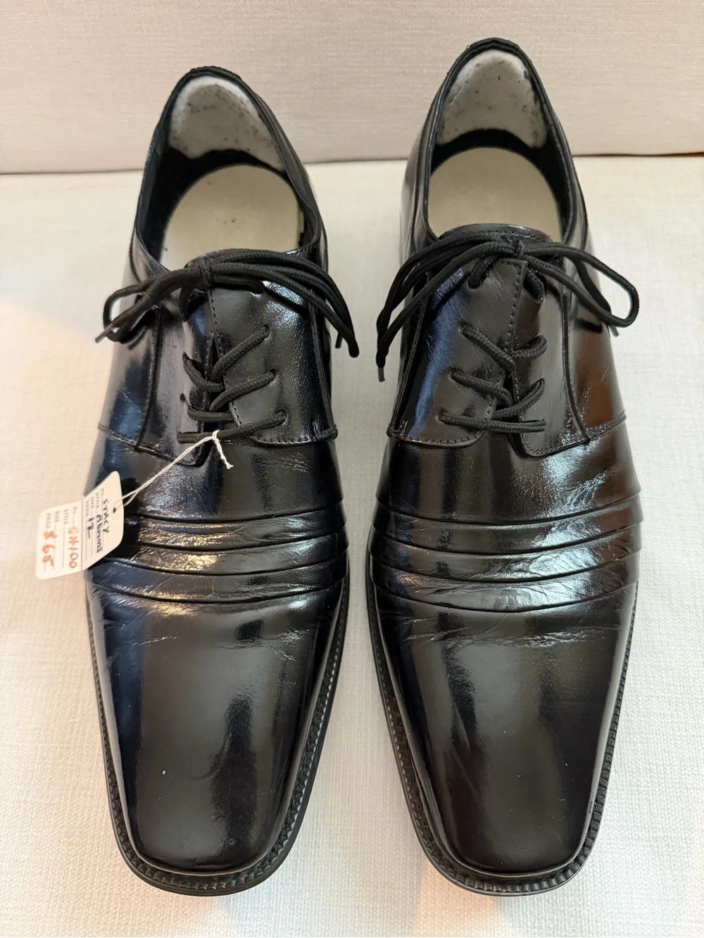 Stacy Adams Classic Black Men's Dress Shoes - Lace-Up Leather